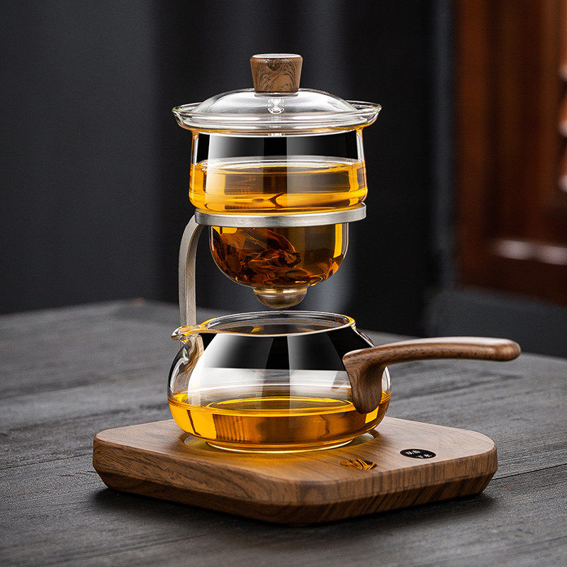 新款茶方圆带保温底座懒人泡茶器