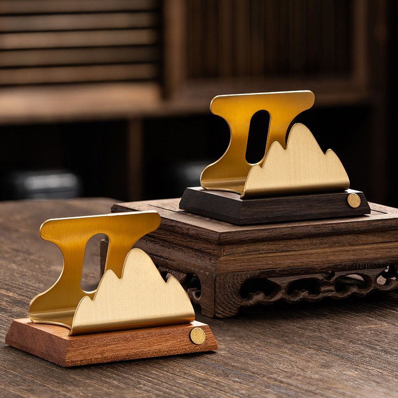 普洱茶架托茶叶茶饼摆放装饰盘支架瓷盘工艺品相框摆件展示盘架子