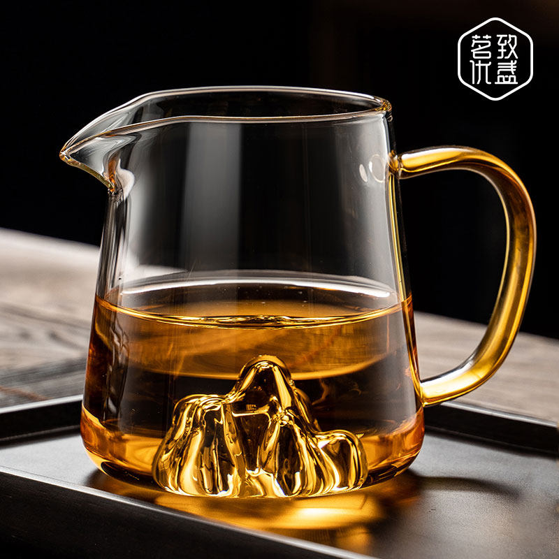 观山玻璃公道杯一体套装高端耐热加厚茶海分茶器茶滤日式网红公杯,餐饮具,公道杯,淘宝优惠券,粉丝福利购,淘宝优惠卷