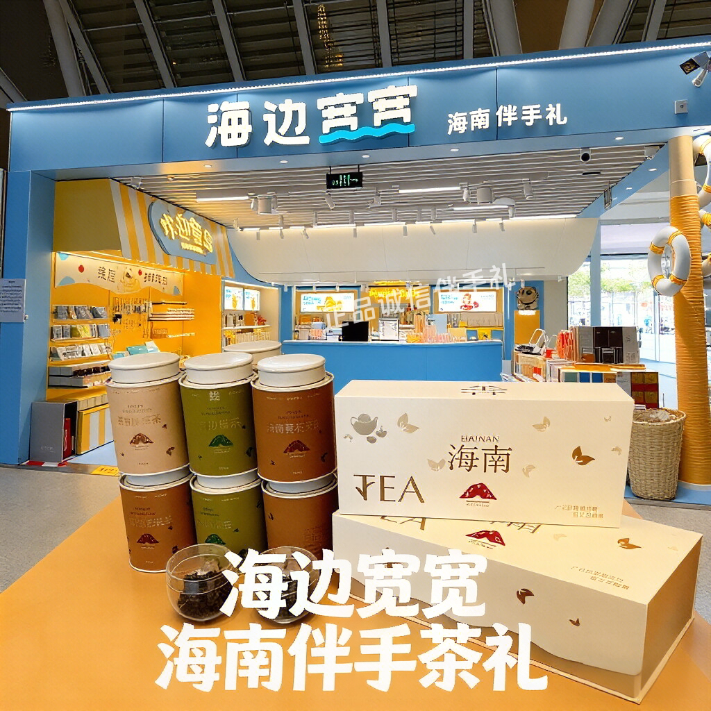 海边宽宽伴手茶礼海南黄花梨茶白沙绿茶沉香茶叶礼盒特色经典特产