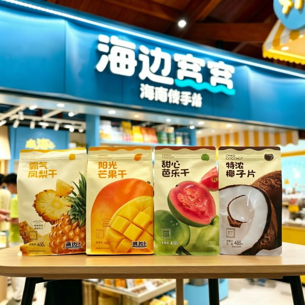 海南海边宽宽阳光芒果干脯霸气凤梨干芭乐干椰子片机场特产伴手礼