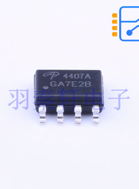 AO4407A SOIC-8  -30V,-12A,P沟道MOSFET 工作温度-55℃ ~ 150℃