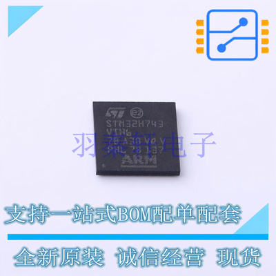 单片机(MCU/MPU/SOC) STM32H743VIH6 TFBGA-100 ST 全新原装进口
