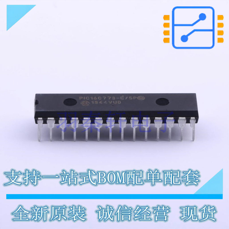 单片机(MCU/MPU/SOC) PIC16C773-E/SP SPDIP-28 MIC 全新原装进口