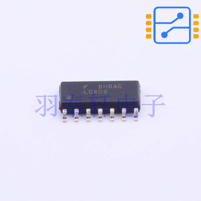 74LCX08MX SOIC-14 电源电压2V ~ 3.6V 低电压CMOS 全新原装现货