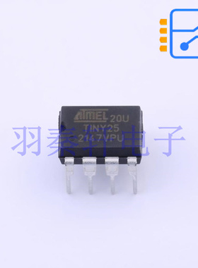 ATTINY25-20PU DIP-8 微控制器 8位 低功率 20MHz 2KB 128Byte
