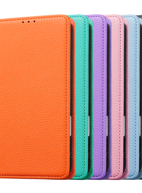 Air适用苹果14荔枝纹皮革保护套iphone16Plus掀盖翻盖手机壳15折叠17ProMax插卡13爱马仕橙色28黑粉Flip case