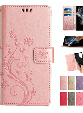 适用苹果14Plus翻盖手机壳15掀盖电话保护皮套iphone16promax对开插卡13花朵12压花蓝7紫玫瑰金红色flip case