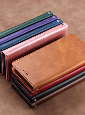 适用苹果17ProMax翻盖手机壳iphone16E保护皮套对开磁吸14Plus支架13简约掀12粉15商务Air case棕咖啡黑红色8