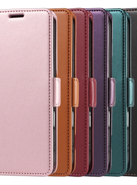 适用苹果Air皮革保护套iphone 14Plus翻盖手机壳侧边搭扣16e掀折叠13ProMax插卡12防盗刷15粉酒红黑色17 case