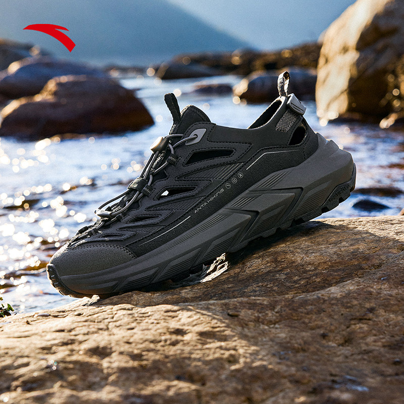 安踏探界凉鞋2.0溯溪鞋男居家正品透气洞洞鞋防滑凉鞋112528