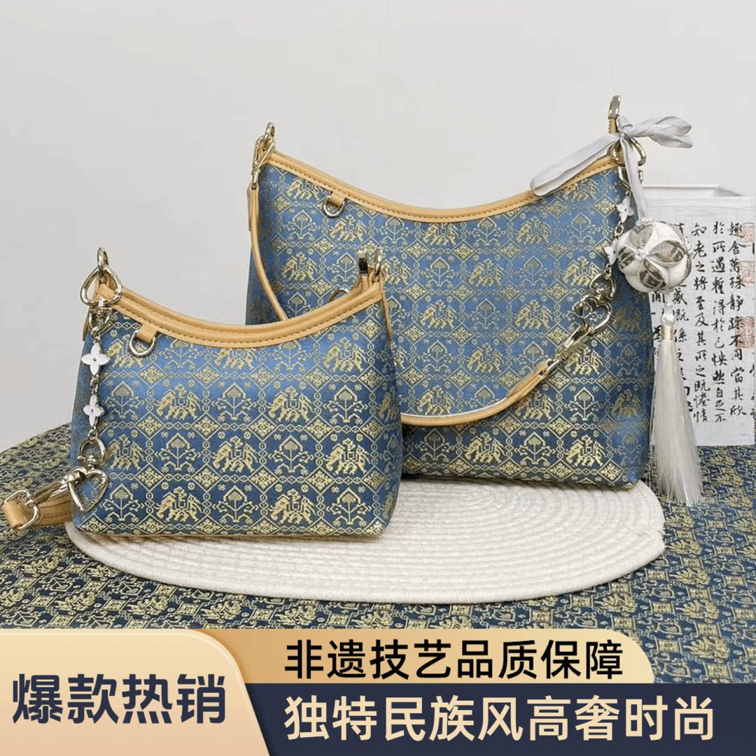广西非遗壮锦包包经典龙须包百搭腋下包
