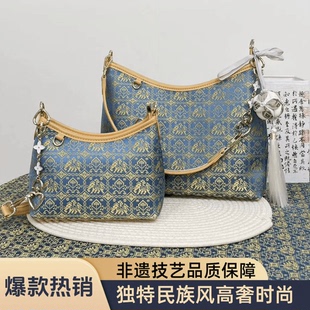 广西非遗壮锦包包经典龙须包百搭单肩斜挎包流浪包民族风中式21