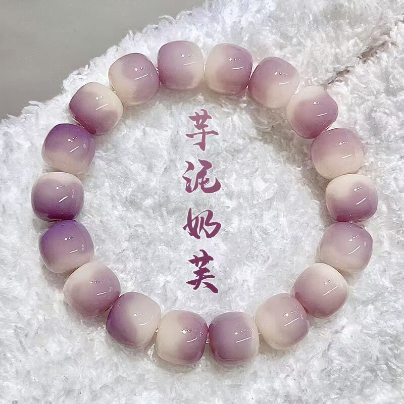 【爆款大促】明星同款古法寺庙菩提根手串栗子茶苹果珠手串