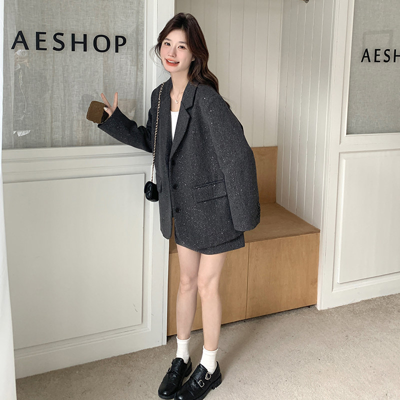 现货已出2026烫钻西服裙子两件套装ZB237-6815-P185-K249，女装套装/套裙，浙宝237