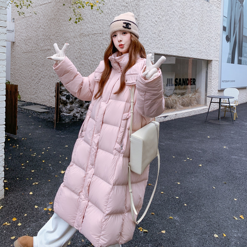 爆保暖三叶草大被子长款50绒25冬羽绒服ZB237-2525-p365-k548，女装羽绒服，浙宝237