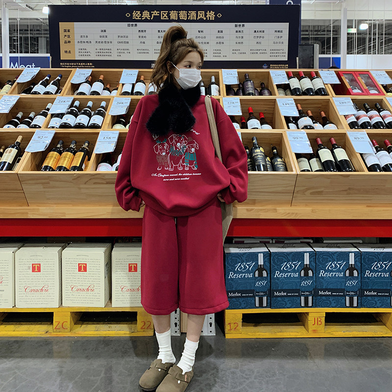 现货已出2025带毛毛围脖三件套装ZB237-6807-p185-k249,女装套装/套裙,浙宝237