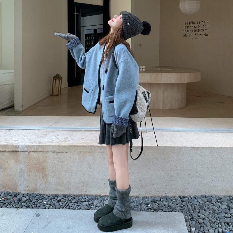 秋冬现货已出2025牛角扣双面撞色呢外套ZB237-2513-P165-K249,女装套装/套裙,浙宝237