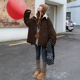 爆韩版针织领90绒25冬羽绒大口袋中款一手长ZB237-2553-P380-K570，女装羽绒服，浙宝237