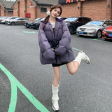 针织帽毛球现货25冬50鸭绒羽绒短款ZB237-6663-p285-k399，女装羽绒服，浙宝237