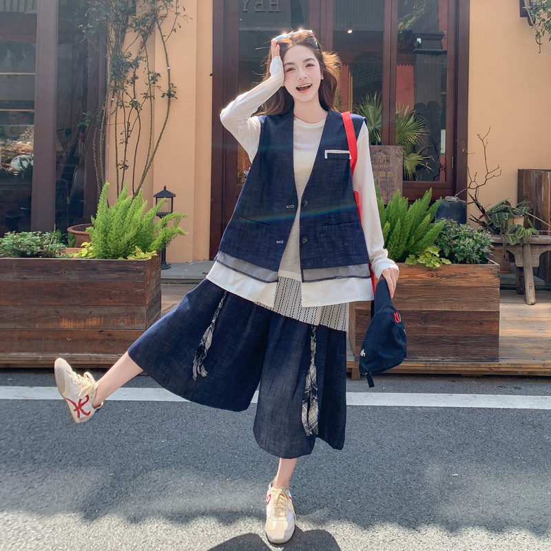 现货已出2026气质轻熟搭配牛仔背心四件套ZB237-2613-P215-K348，女装套装/套裙，浙宝237