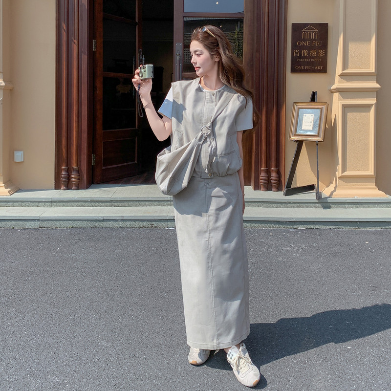 夏现货已出26气质轻熟搭配包包牛仔三件套ZB237-2621-P210-K338，女装套装/套裙，浙宝237