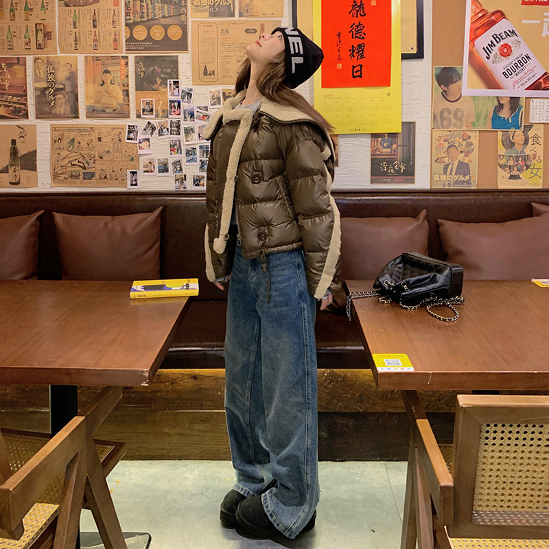 现货90白鸭绒24冬保暖带设计羽绒服ZB237-6697-p365-k555,女装羽绒服,浙宝237