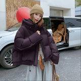 爆双肩拉链带帽撞色韩版25冬50鸭绒羽绒短款ZB237-2556-p245-k375，女装羽绒服，浙宝237