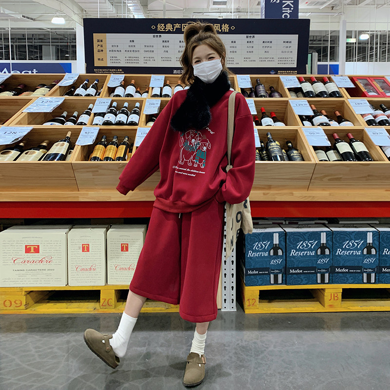 现货已出2025带毛毛围脖三件套装RF2C518-6807-p185-k249,女装套装/套裙,浙宝237