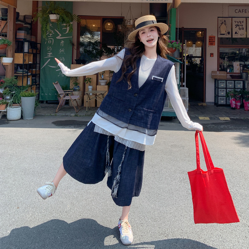 现货已出2026气质轻熟搭配牛仔背心四件套ZB237-2613-P215-K348，女装套装/套裙，浙宝237