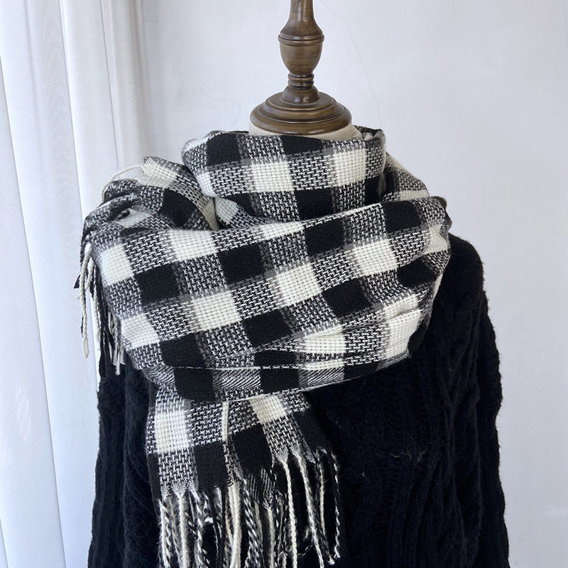 软糯学院风格子围巾女秋冬季韩版保暖围脖男时尚氛围感仿羊绒披肩,服饰配件/皮带/帽子/围巾,围巾/丝巾/披肩,淘宝优惠券,粉丝福利购,淘宝优惠卷