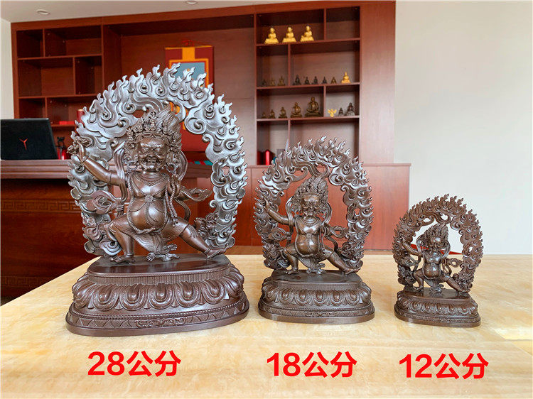 佛之缘 忿怒愤怒金刚手菩萨 高端半手工家居饰品铜摆件