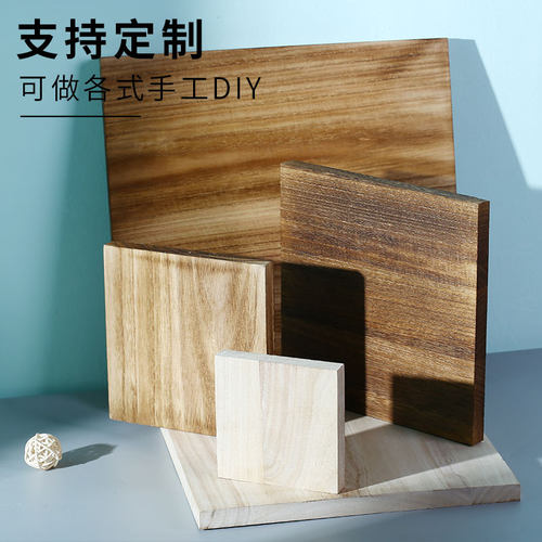 diy手工正方形隔板桌面木块定制