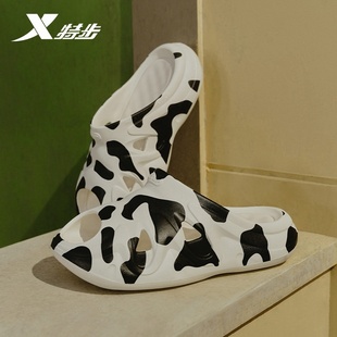 女2024夏季 舒适凉拖鞋 新款 户外轻便休闲女鞋 沙滩鞋 特步萌宠爪爪鞋