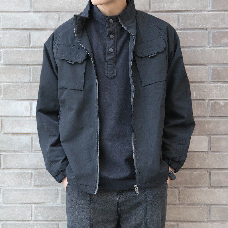 남성용 트렌디 브랜드 일본 복고풍 워크 재킷 2023 봄 가을 새로운 캐주얼 패션 느슨한 한국 스타일 트렌드