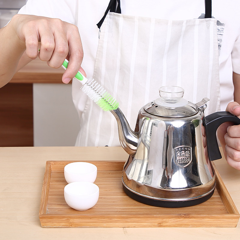 日本KM开水水壶清洁刷热水瓶壶嘴刷子杯刷咖啡机清洁刷厨房污刷子