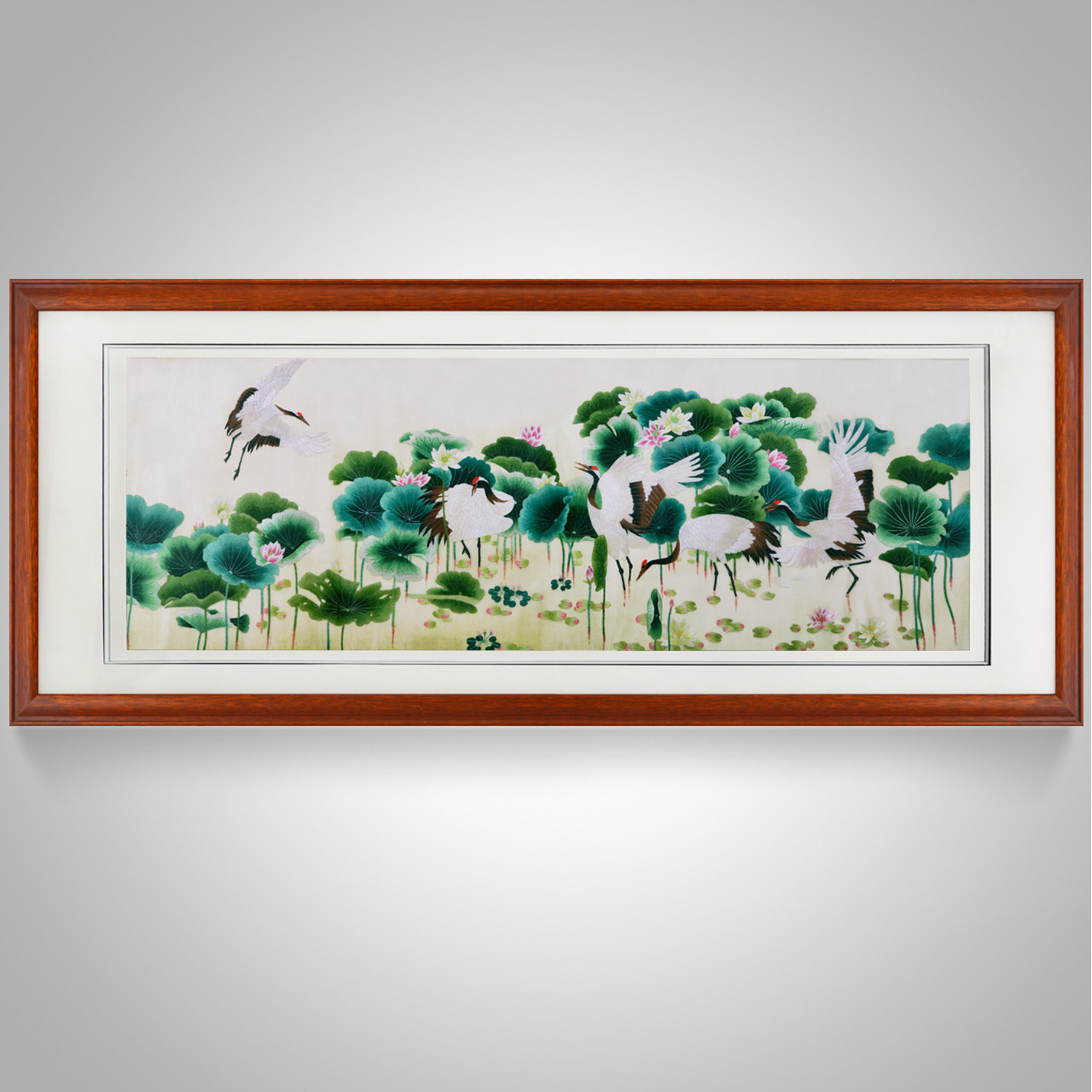 沙发墙画客厅装饰画背景墙大气中堂画客厅挂画现代中式动物壁画