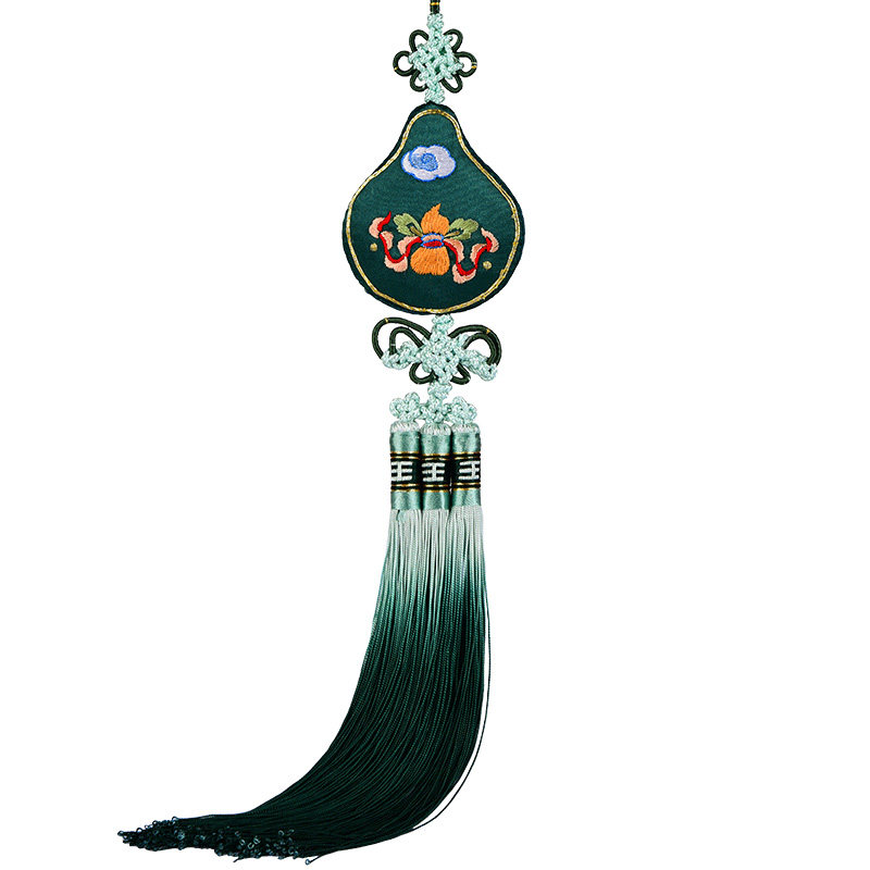 车挂件保平安个性创意车内葫芦挂件汽车挂饰老外苏绣礼品中国