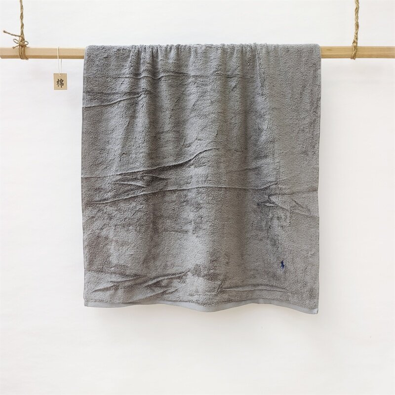 Export Export pure cotton Double Coil Paul Bath Towel For Home Absorbent Cotton Bath Towel Large Towel 65120cm