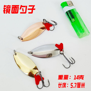 路亚饵金属亮片远投旋转亮片勺子14g20g淡水翘嘴鲈鱼鱤鱼狗鱼假饵