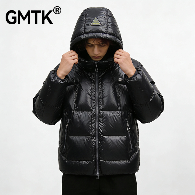 GMTK 冬季户外防寒肌肉连帽羽绒服轻薄纯色潮牌保暖外套男女,男装,羽绒服,淘宝优惠券,粉丝福利购,淘宝优惠卷