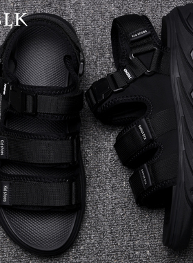 凉鞋男士夏季外穿两用运动休闲凉拖鞋增高厚底防滑高级时尚沙滩鞋