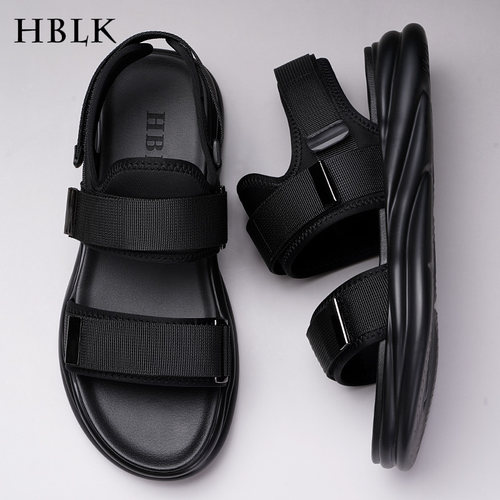 HBLK男士凉鞋夏季新款外穿两用