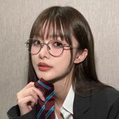 韩系斯文圆框眼镜ins风超轻显脸小防蓝光镜学生近视眼镜学院风潮
