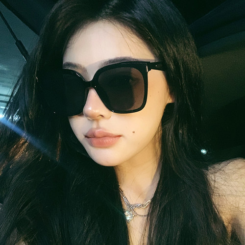 桔里防紫外线方形复古女高级感