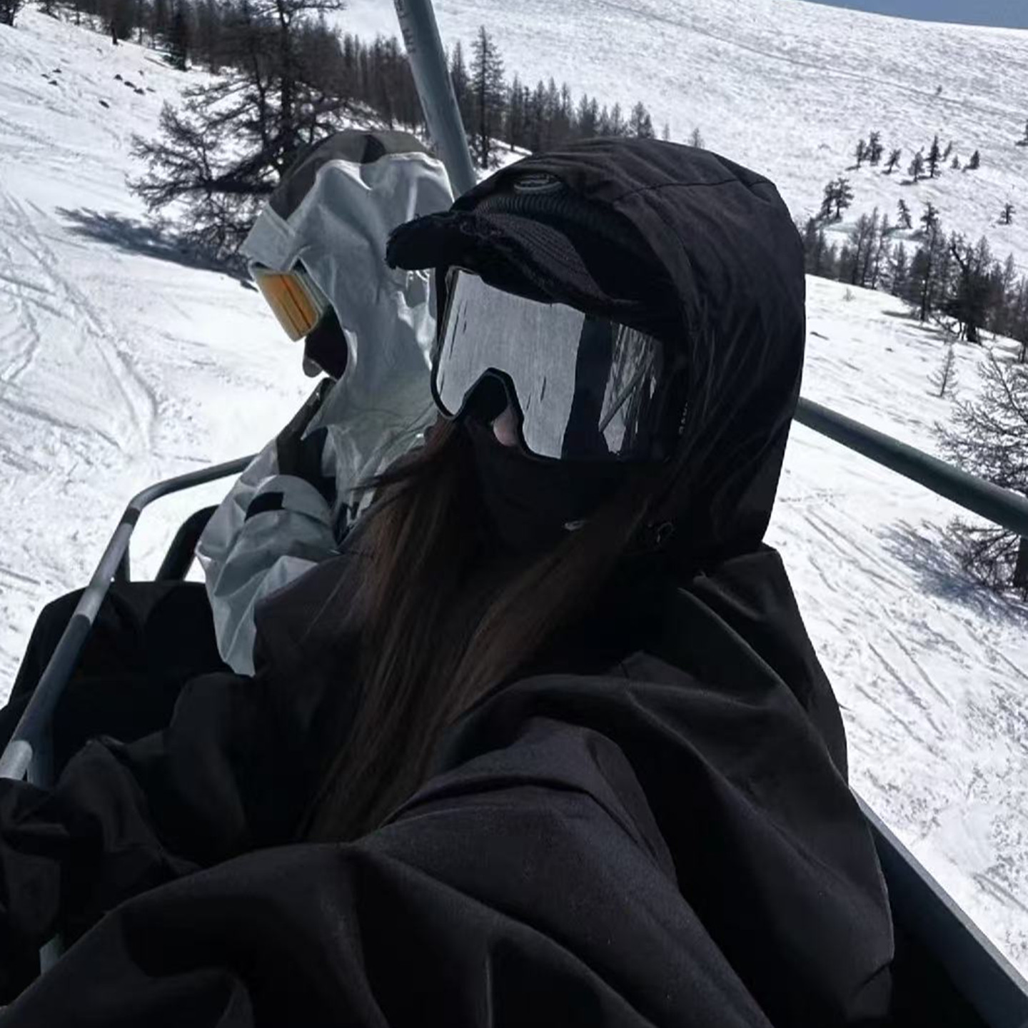 欧美骑行滑雪户外运动墨镜高级感摩托车防护风镜滑雪镜防眩光眼镜