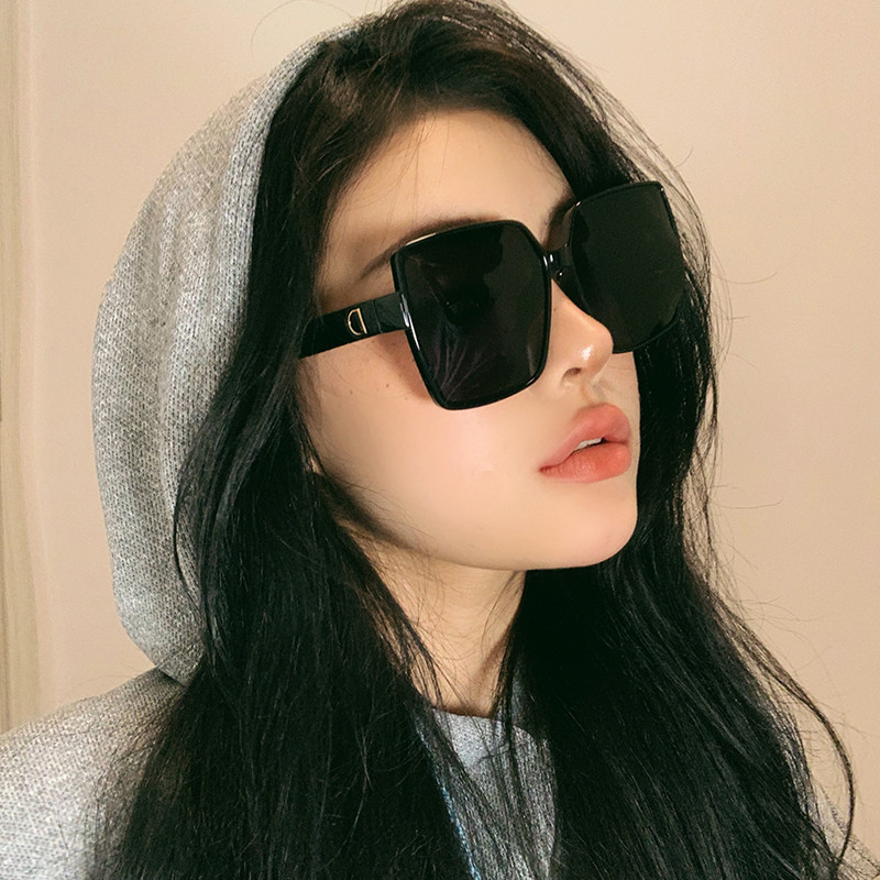 2023年新款方形开车墨镜女高级感大脸显瘦防紫外线网红太阳眼镜潮