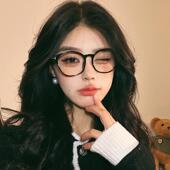 黑框眼镜女防蓝光防辐射近视素颜神器小脸眼睛框可配度数超轻平光