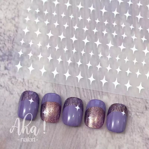 Наклейки для ногтей, маленькие платиновые накладные ногти для ногтей, новая коллекция