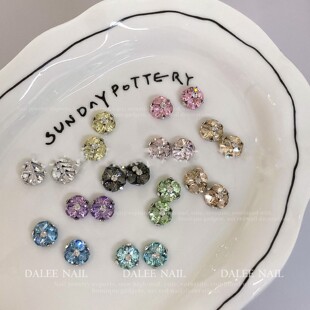 超闪K9钻球成品堆钻高级轻奢多切面美甲饰品无底托百搭 10颗装